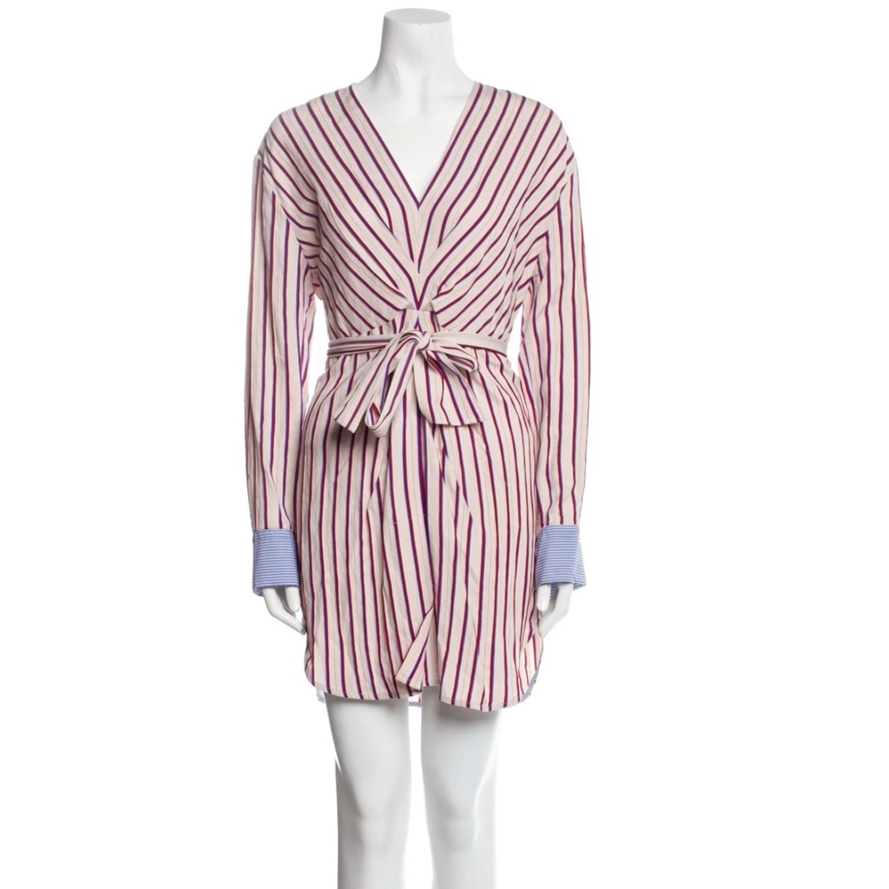 Sandro Paige Striped Shirt Dress